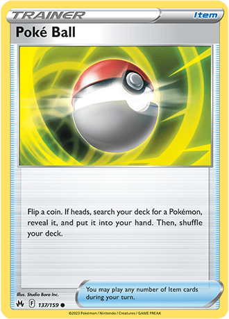 Poke Ball  137/159 Pokémon TCG Crown Zenith