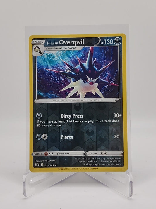 Hisuian Overqwil [Reverse Holo]  91/189 Pokémon TCG Astral Radiance