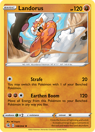 Landorus [Reverse Holo]  148/264 Pokémon TCG Fusion Strike