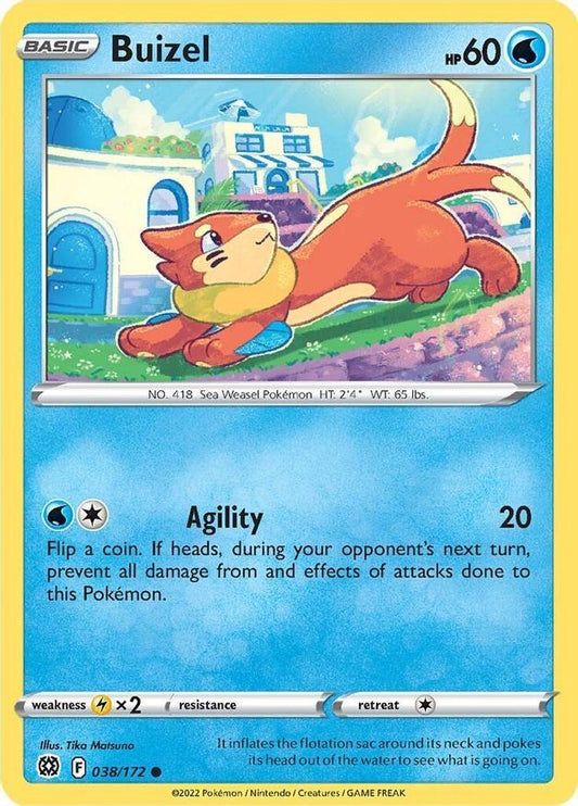 Buizel  38/172 Pokémon TCG Brilliant Stars