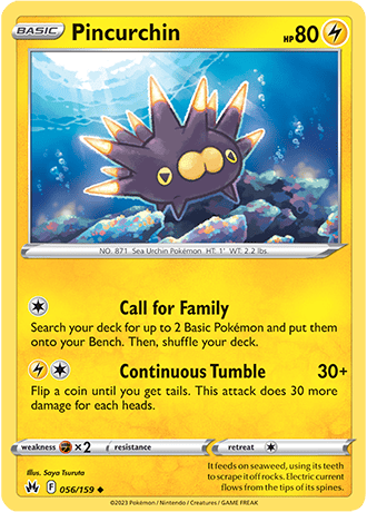 Pincurchin  56/159 Pokémon TCG Crown Zenith