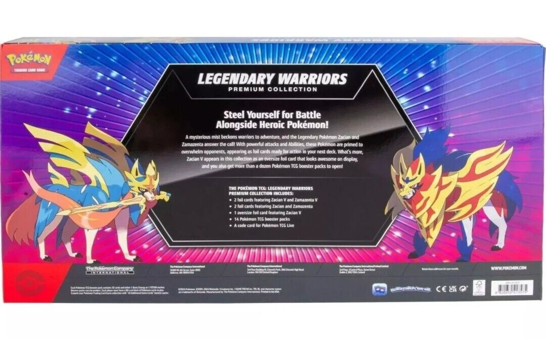 Pokemon Trading Card Games LEGENDARY WARRIORS Premium Collection FACTORY SEALED!