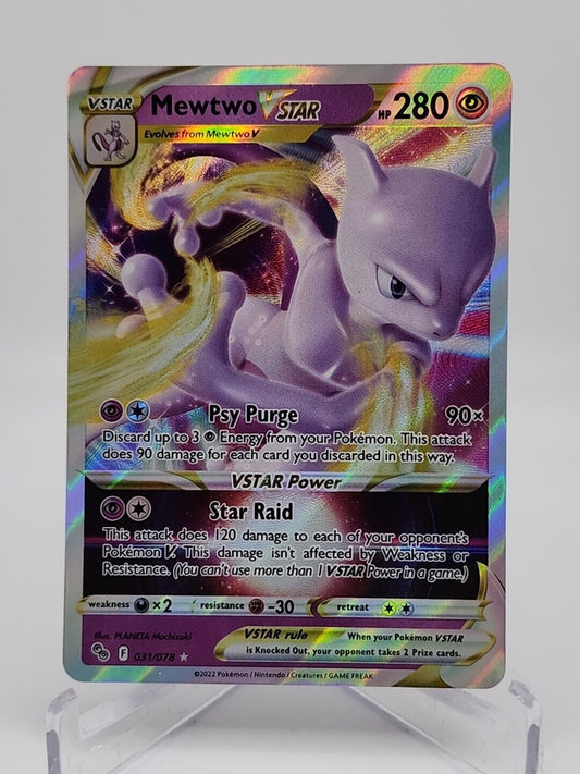 Mewtwo VSTAR  31/78 Pokémon TCG Pokemon Go