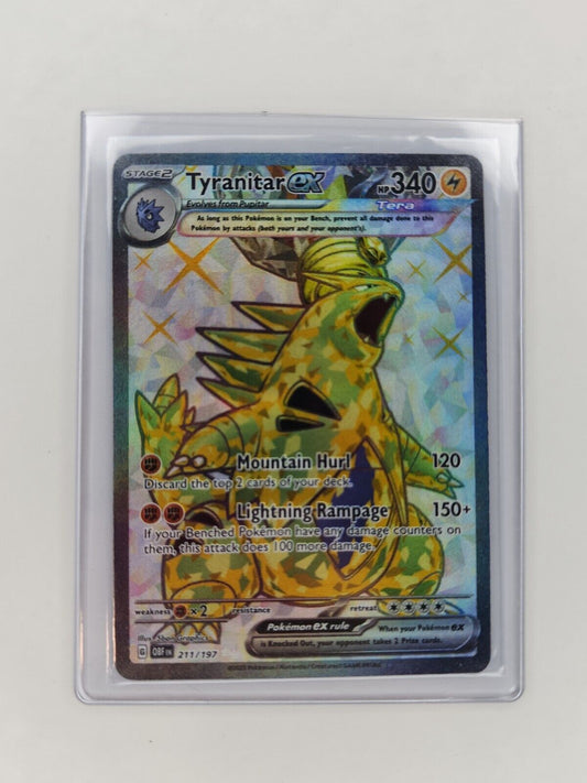 Tyranitar ex 211/197 Pokémon TGC Obsidian Flames