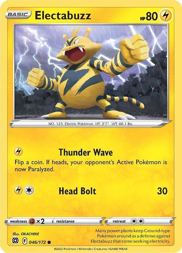 Electabuzz  46/172 Pokémon TCG Brilliant Stars