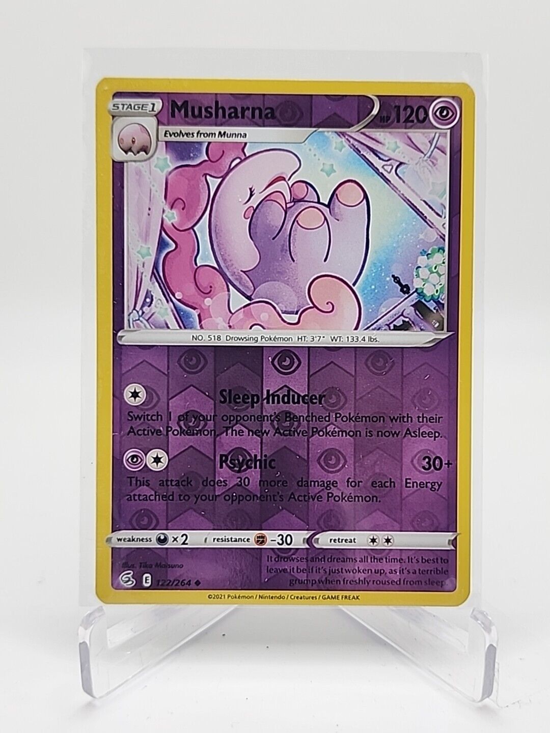 Musharna [Reverse Holo]  122/264 Pokémon TCG Fusion Strike