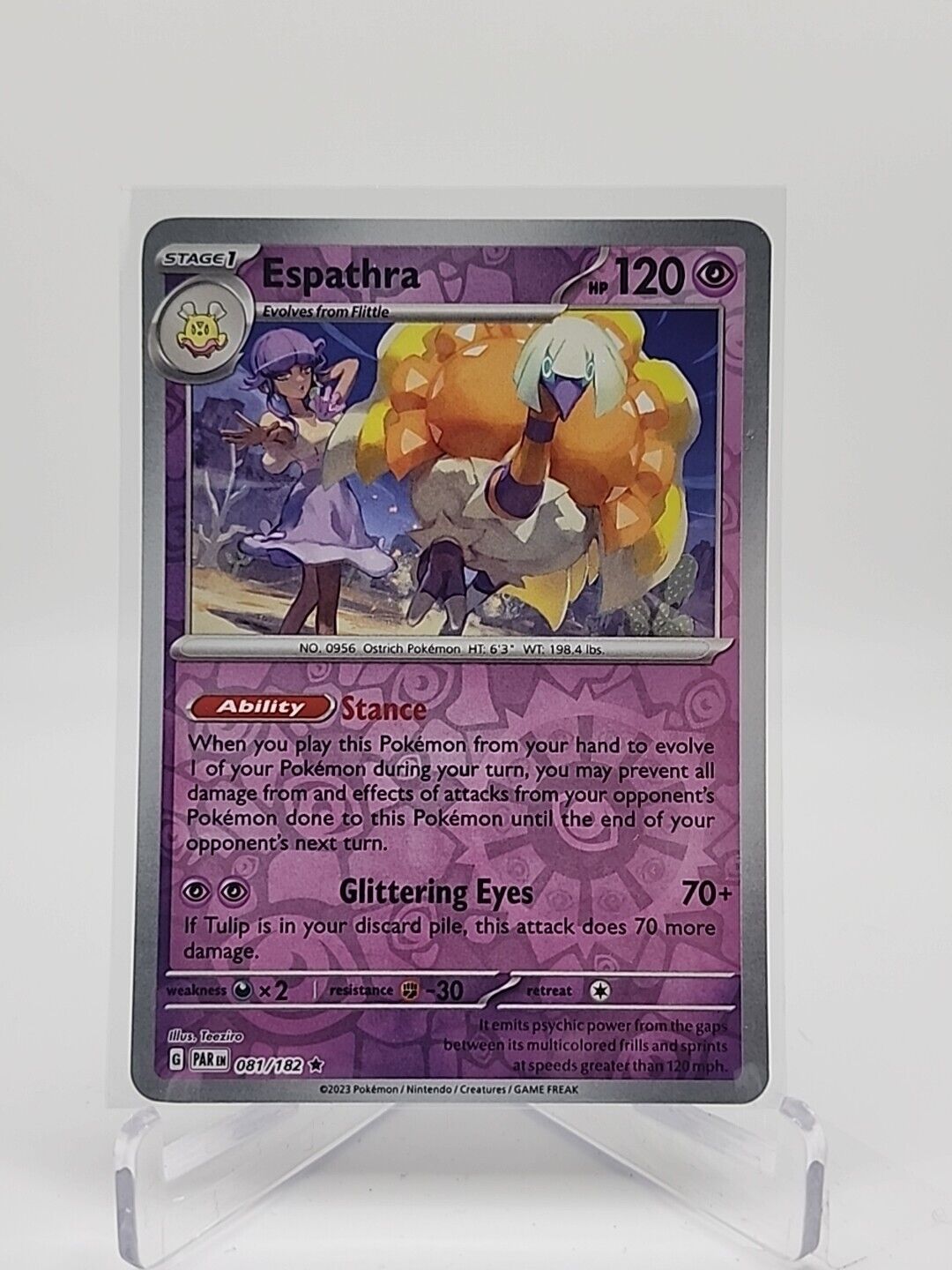 Espathra [Reverse Holo]  81/182 Pokémon TCG Paradox Rift