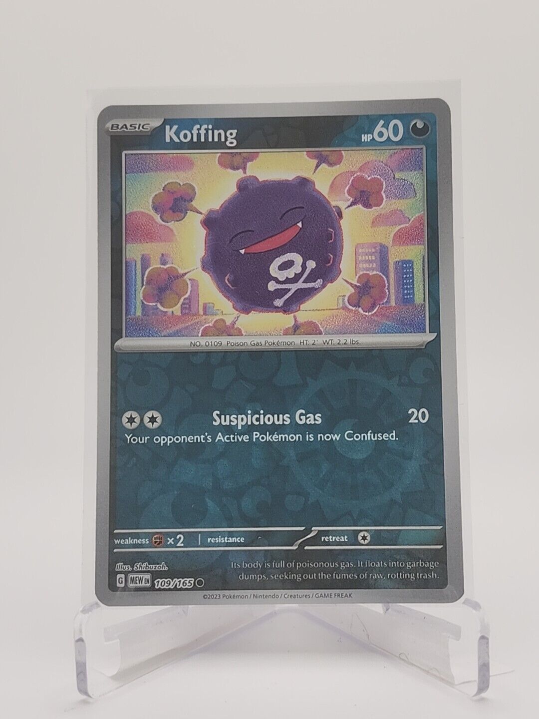 109/165 Koffing [Reverse Holo]  Pokémon TGC Scarlet & Violet - 151