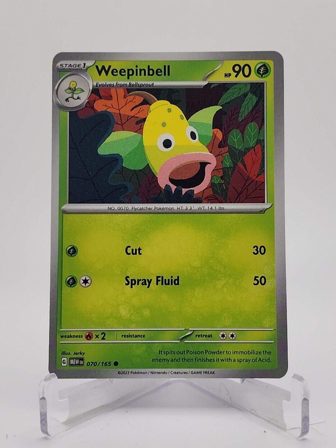 70/165 Weepinbell  Pokémon TGC Scarlet & Violet - 151