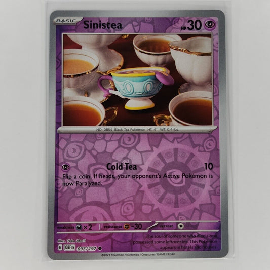 Sinistea [Reverse Holo] 97/197 Pokémon TGC Obsidian Flames