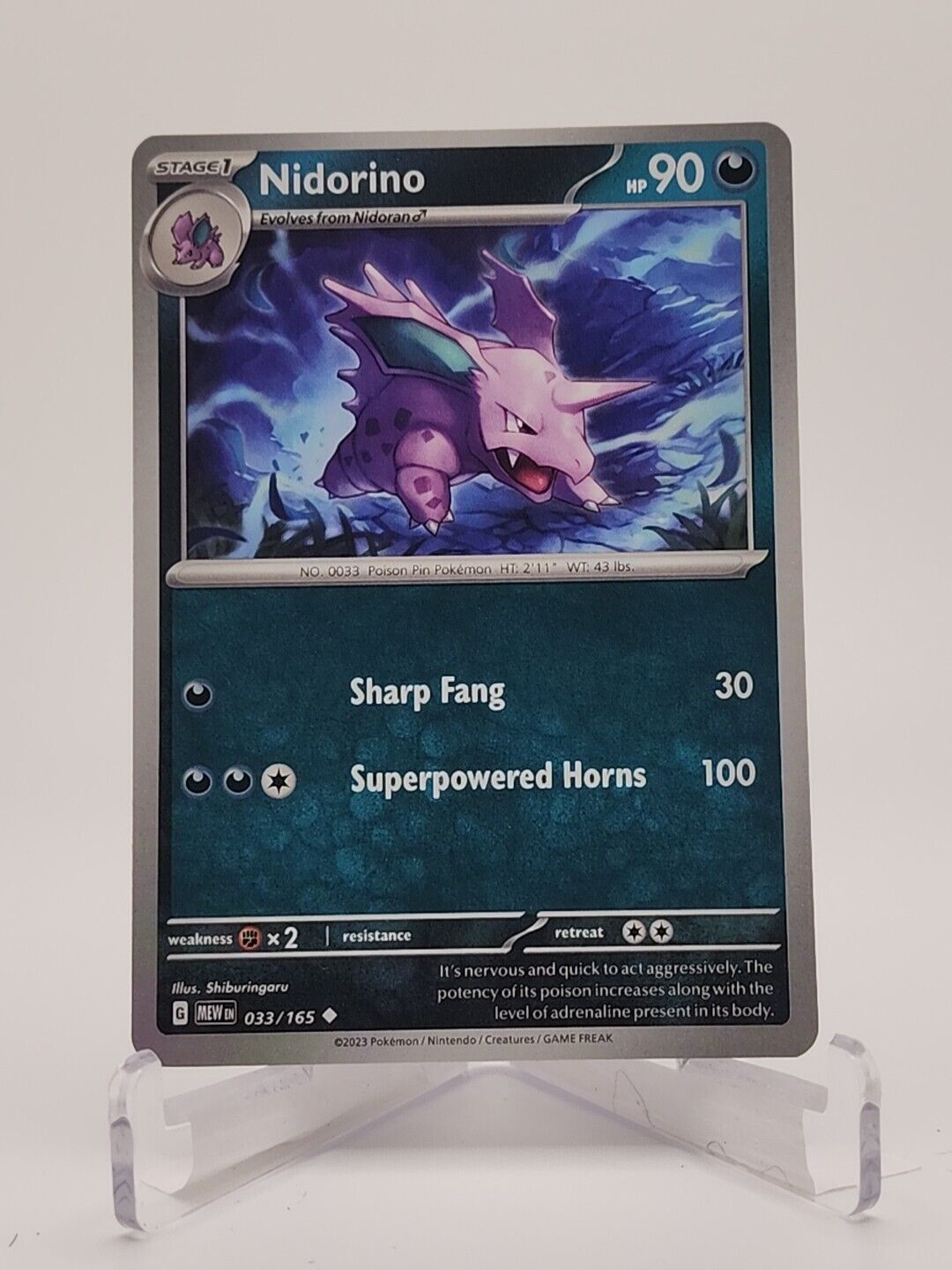 33/165 Nidorino  Pokémon TGC Scarlet & Violet - 151