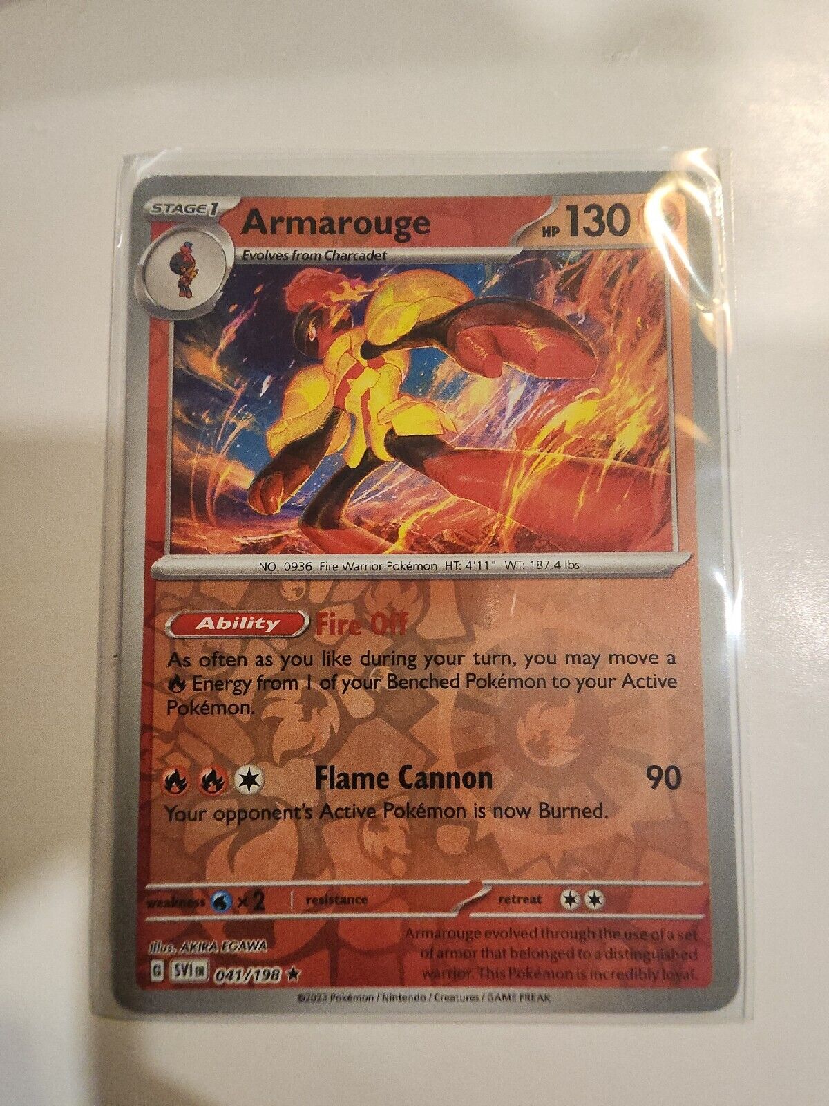 Armarouge [Reverse Holo] 41/198 Pokémon TGC Scarlet & Violet