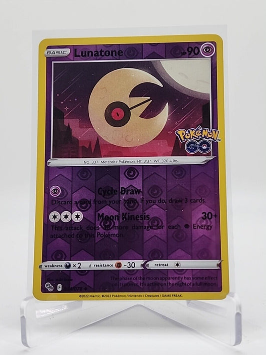 Lunatone [Reverse Holo] 34/78 Pokémon TGC Pokemon Go