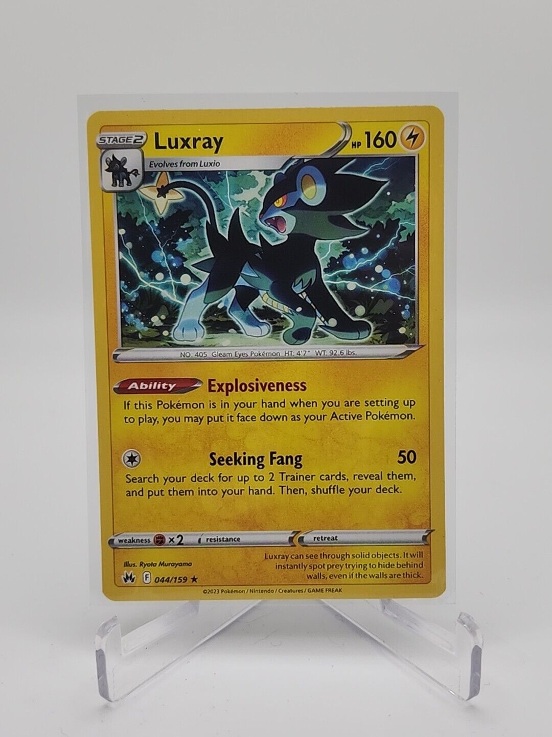 Luxray 44/159 Pokémon TGC Crown Zenith