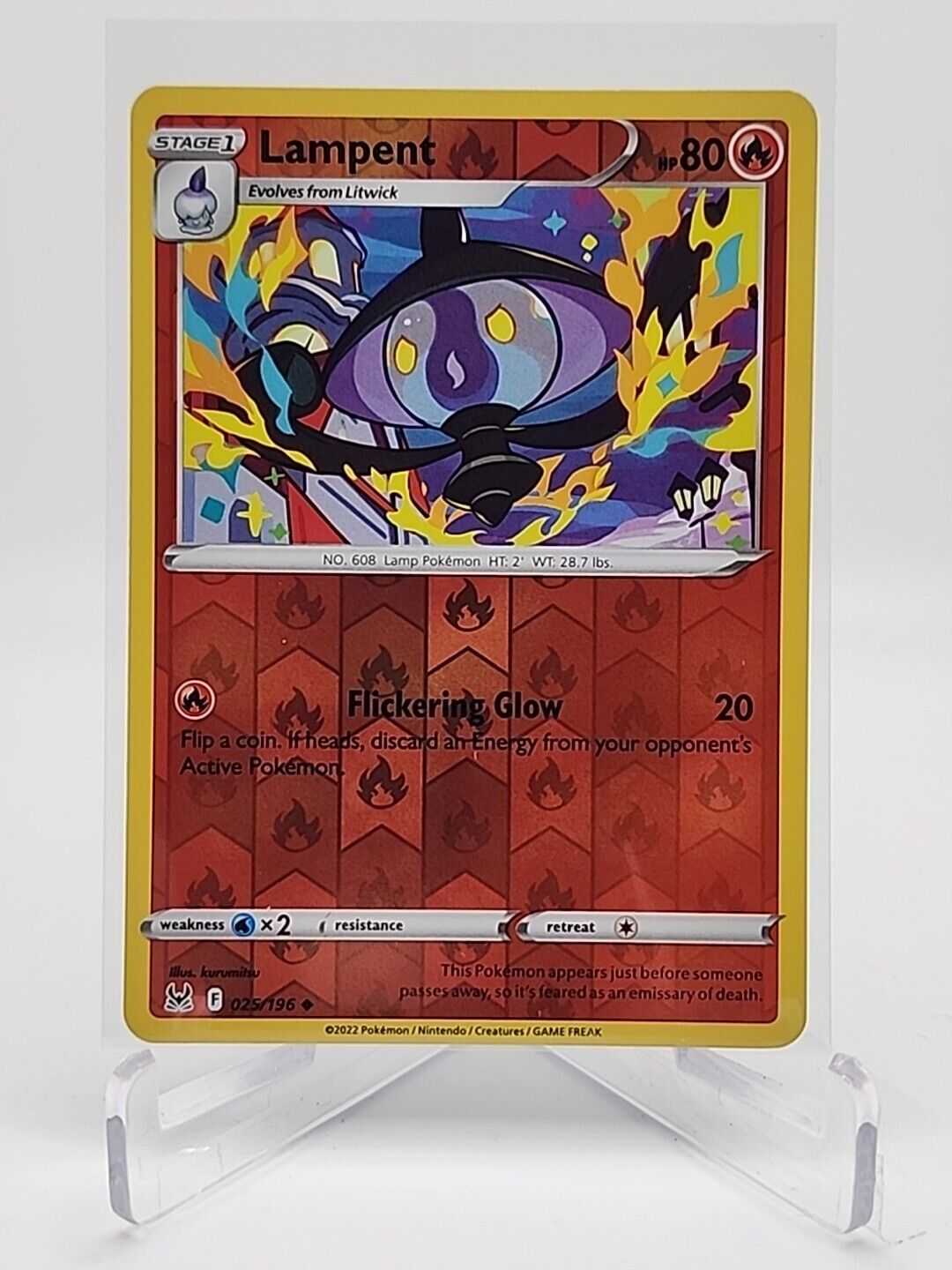 Lampent [Reverse Holo]  25/196 Pokémon TCG Lost Origin