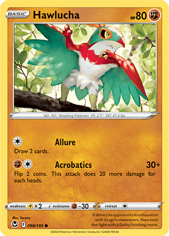 Hawlucha  98/195 Pokémon TCG Silver Tempest