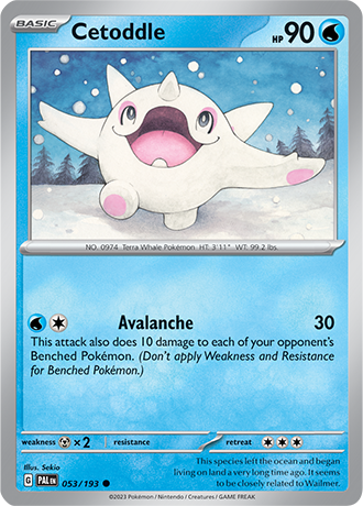 Cetoddle  53/193 Pokémon TCG Paldea Evolved