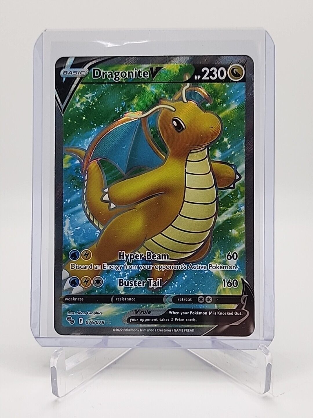 Dragonite V  76/78 Pokémon TCG Pokemon Go