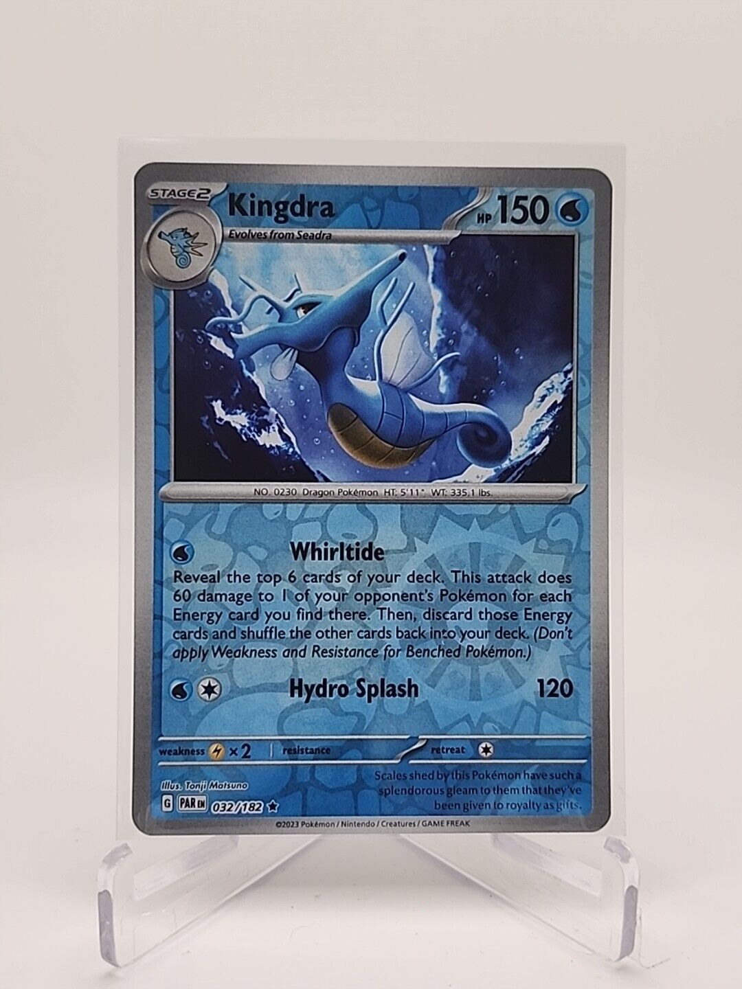 Kingdra [Reverse Holo]  32/182 Pokémon TCG Paradox Rift