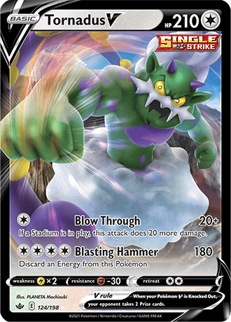 Tornadus V  124/203 Pokémon TCG Chilling Reign