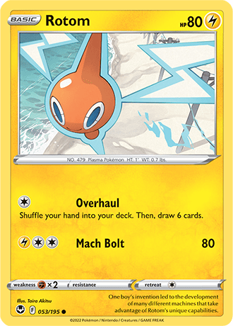 Rotom  53/195 Pokémon TCG Silver Tempest