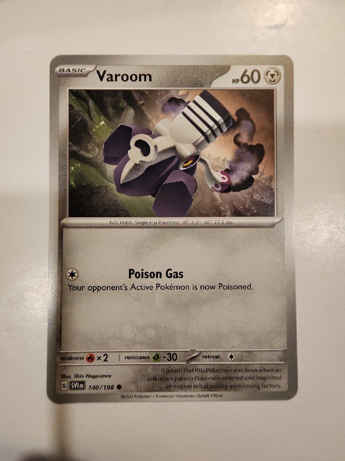 Varoom 140/198 Pokémon TGC Scarlet & Violet