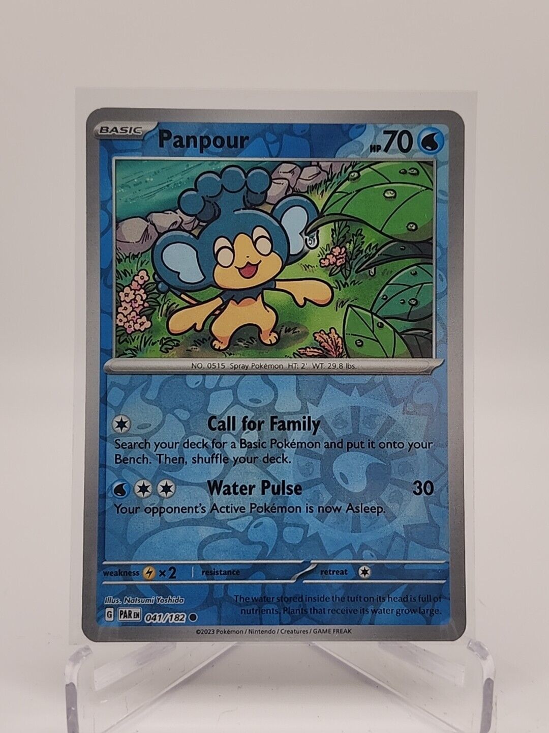 Panpour [Reverse Holo]  41/182 Pokémon TCG Paradox Rift