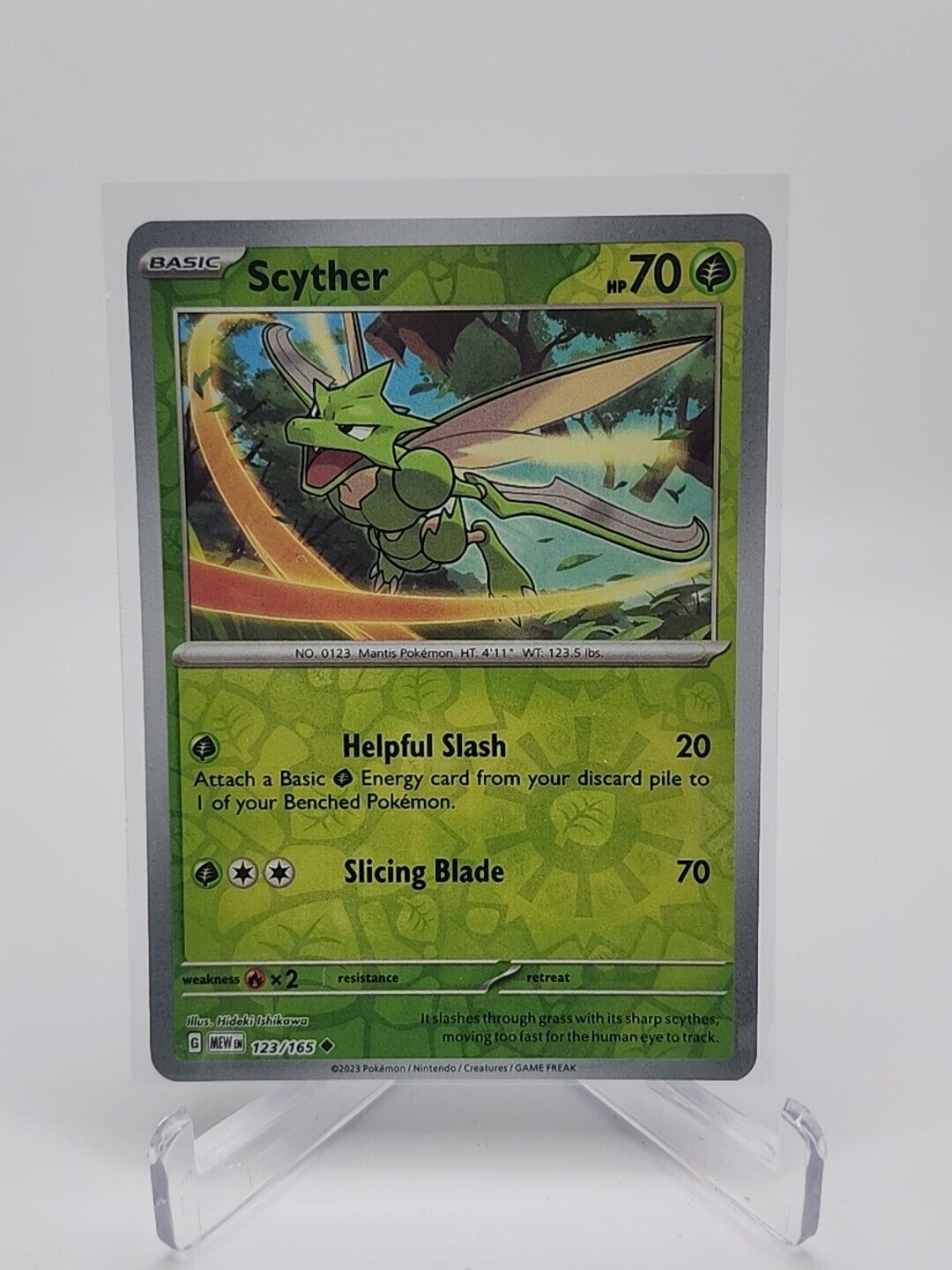 123/165 Scyther [Reverse Holo] Pokémon TCG Scarlet & Violet - 151