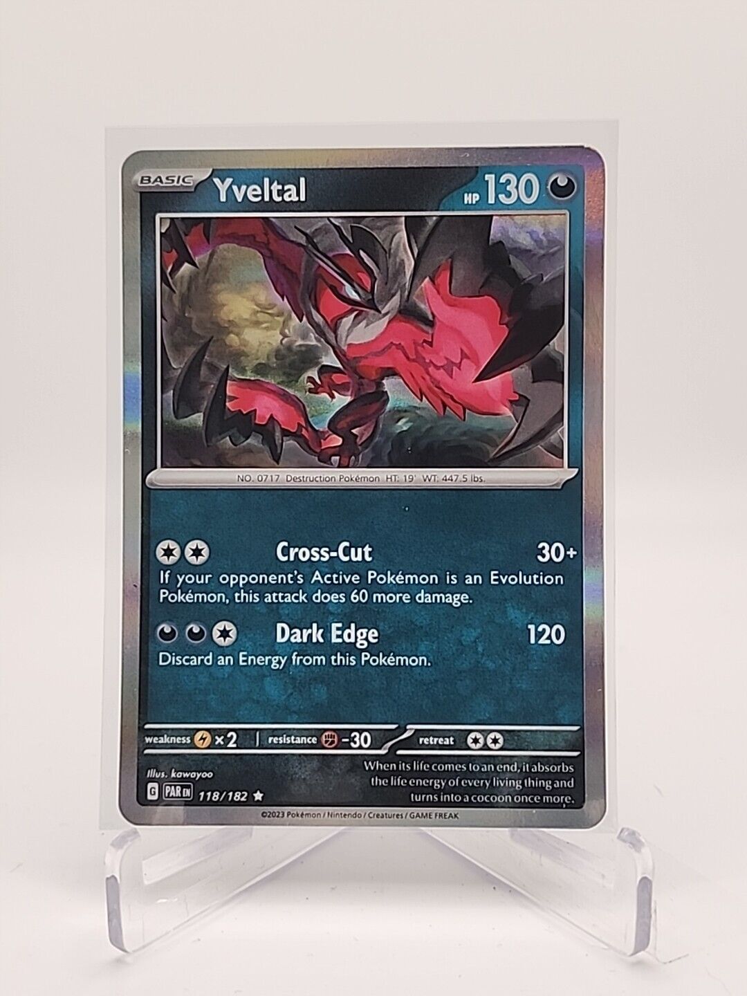 Yveltal  118/182 Pokémon TCG Paradox Rift