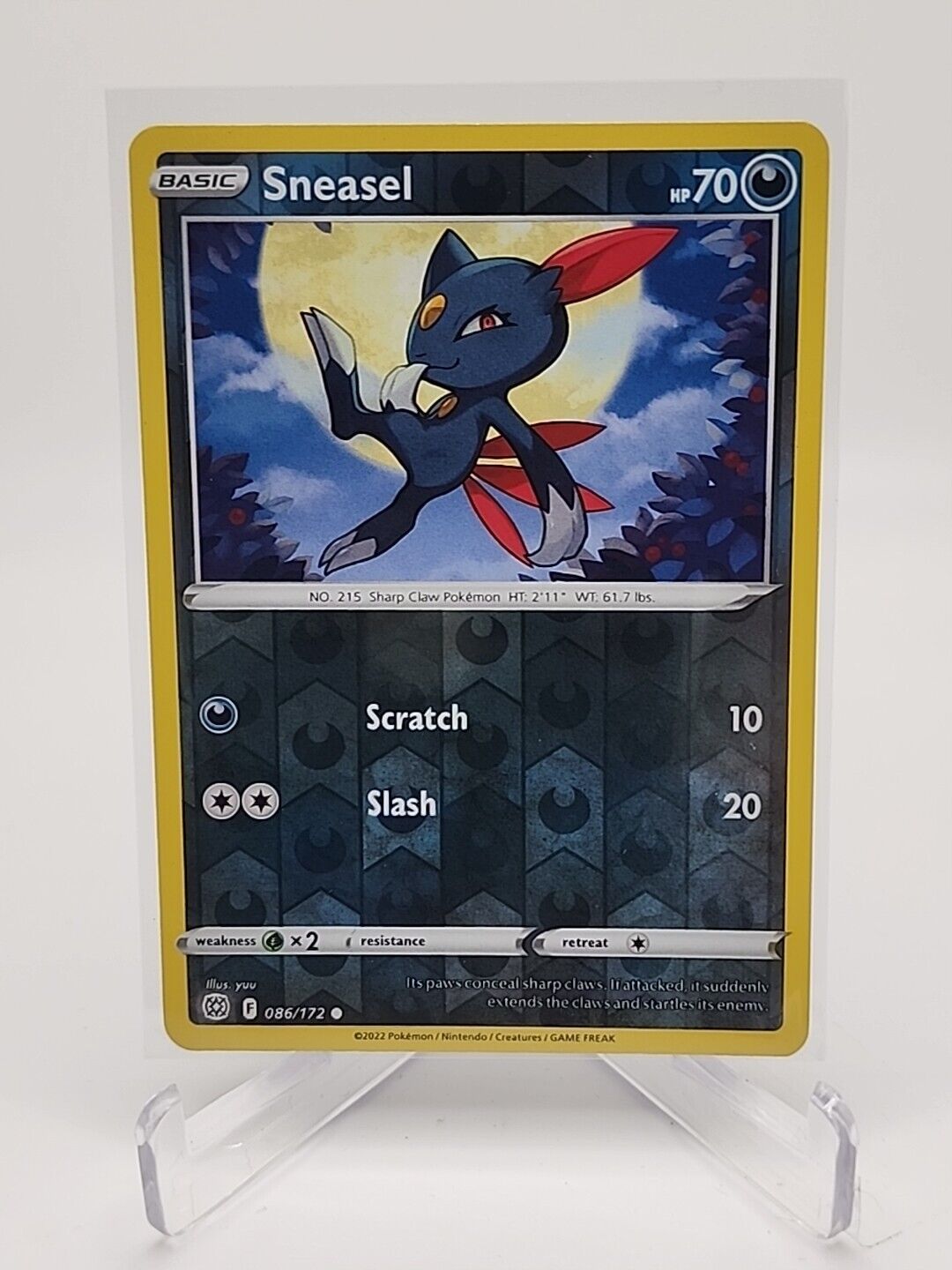 Sneasel [Reverse Holo]  86/172 Pokémon TCG Brilliant Stars