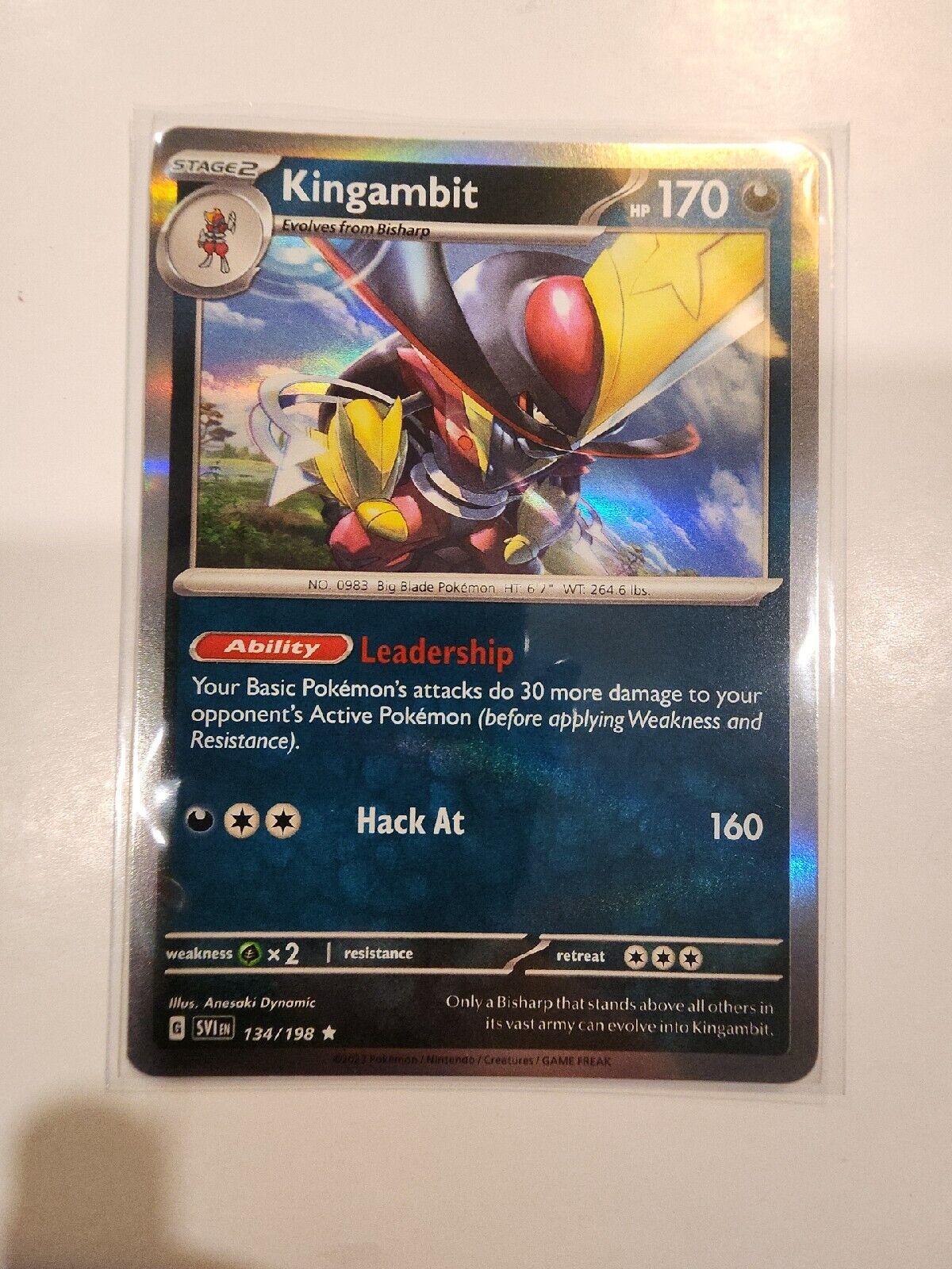 Kingambit [Holo] 134/198 Pokémon TGC Scarlet & Violet