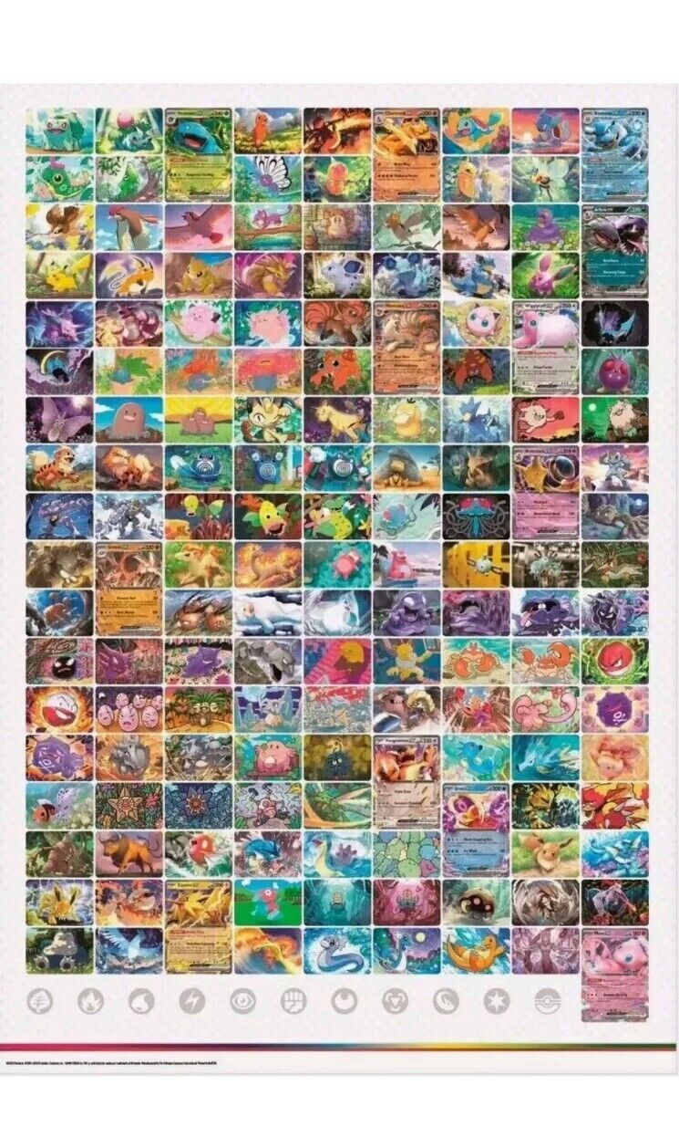 Pokemon Scarlet & Violet 151 Poster and Players Guide