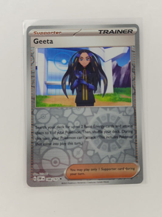 Geeta [Reverse Holo] 188/197 Pokémon TGC Obsidian Flames