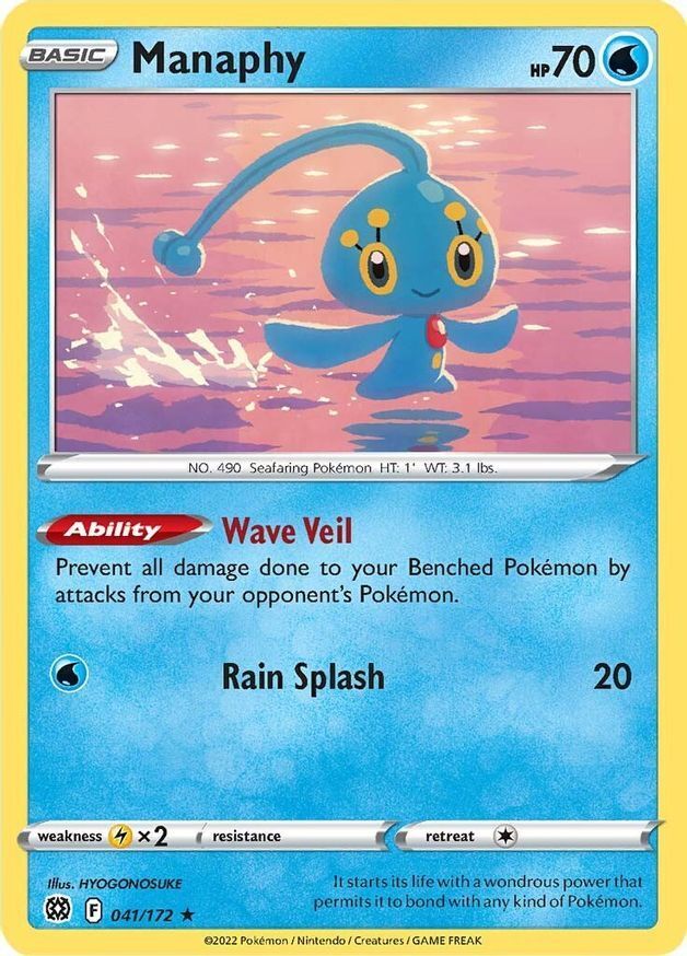 Manaphy  41/172 Pokémon TCG Brilliant Stars