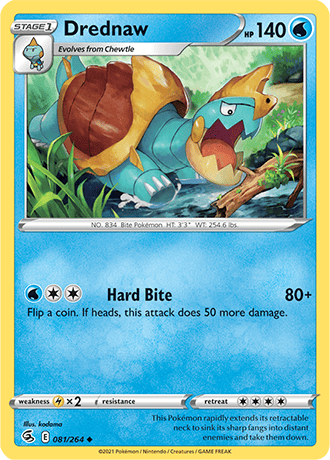 Drednaw  81/264 Pokémon TCG Fusion Strike