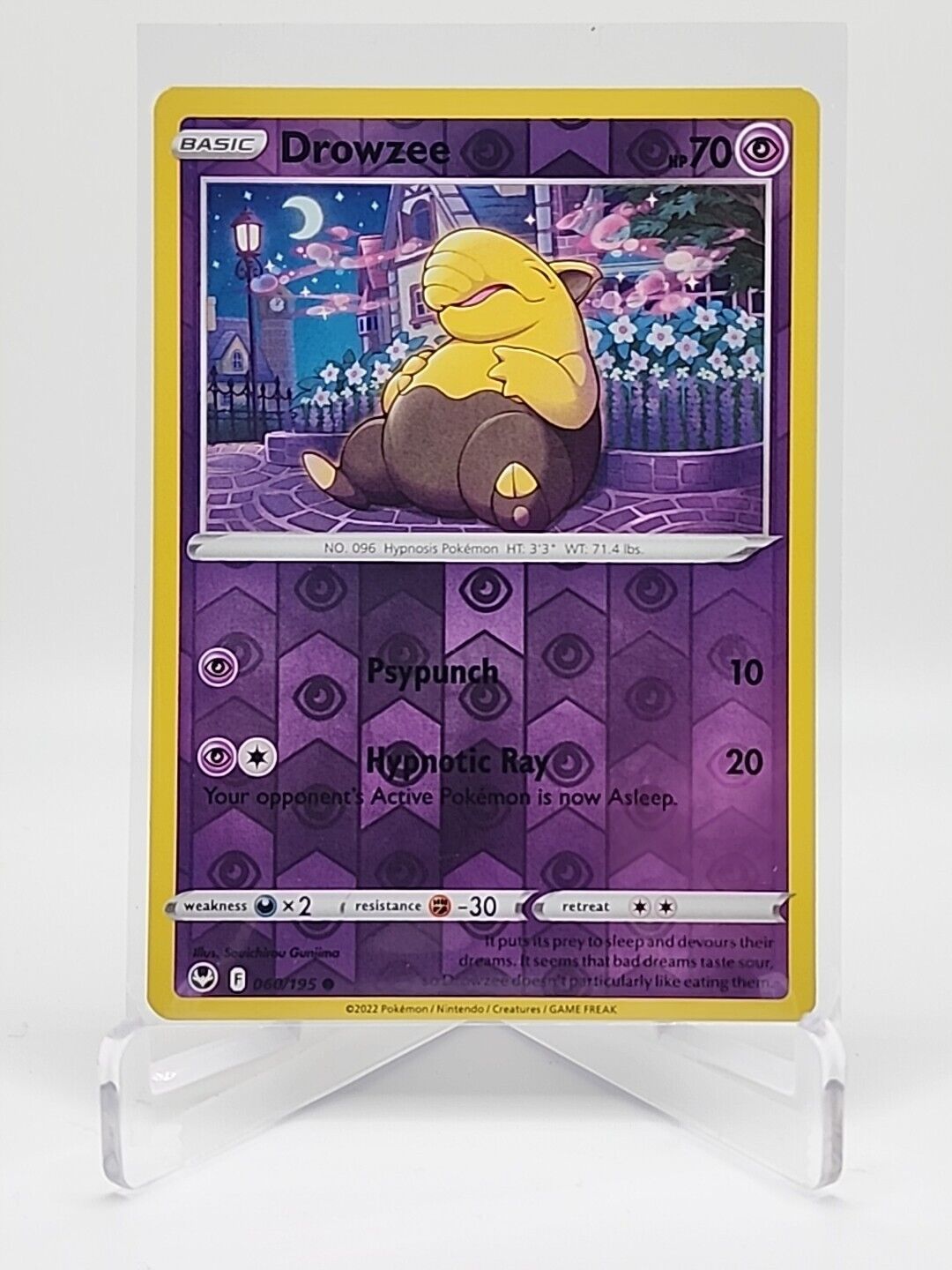 Drowzee [Reverse Holo]  60/195 Pokémon TCG Silver Tempest