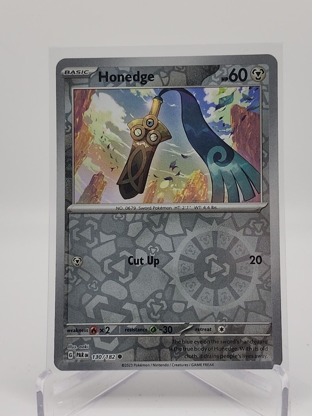 Honedge [Reverse Holo]  130/182 Pokémon TCG Paradox Rift