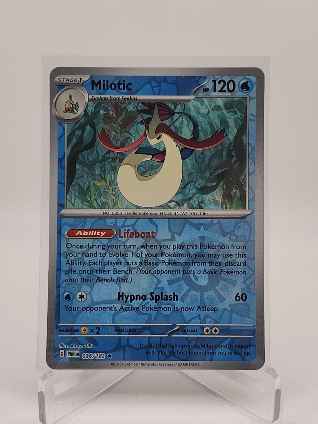 Milotic [Reverse Holo]  36/182 Pokémon TCG Paradox Rift