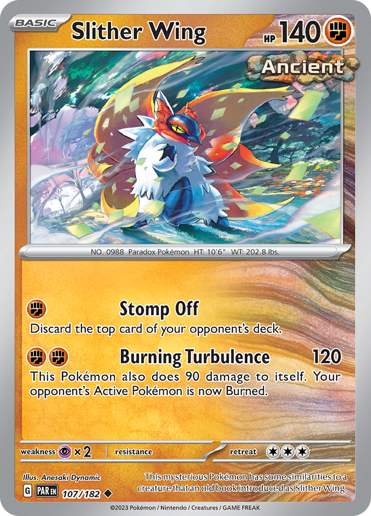 Slither Wing  107/182 Pokémon TCG Paradox Rift