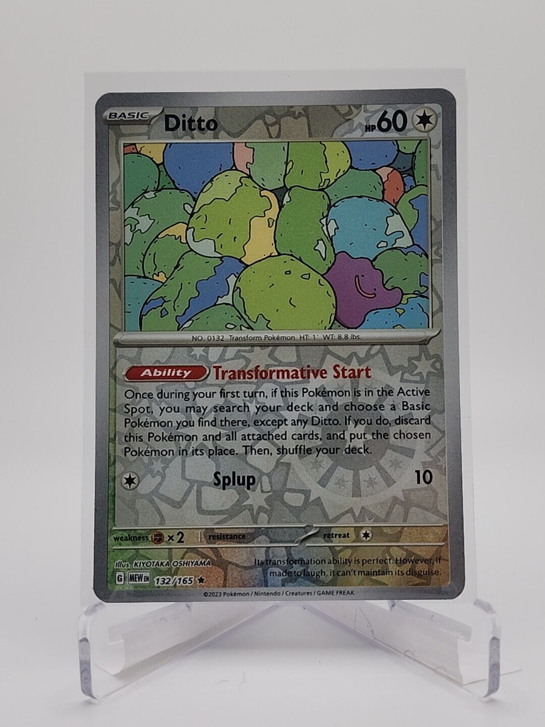 132/165 Ditto [Reverse Holo]  Pokémon TGC Scarlet & Violet - 151