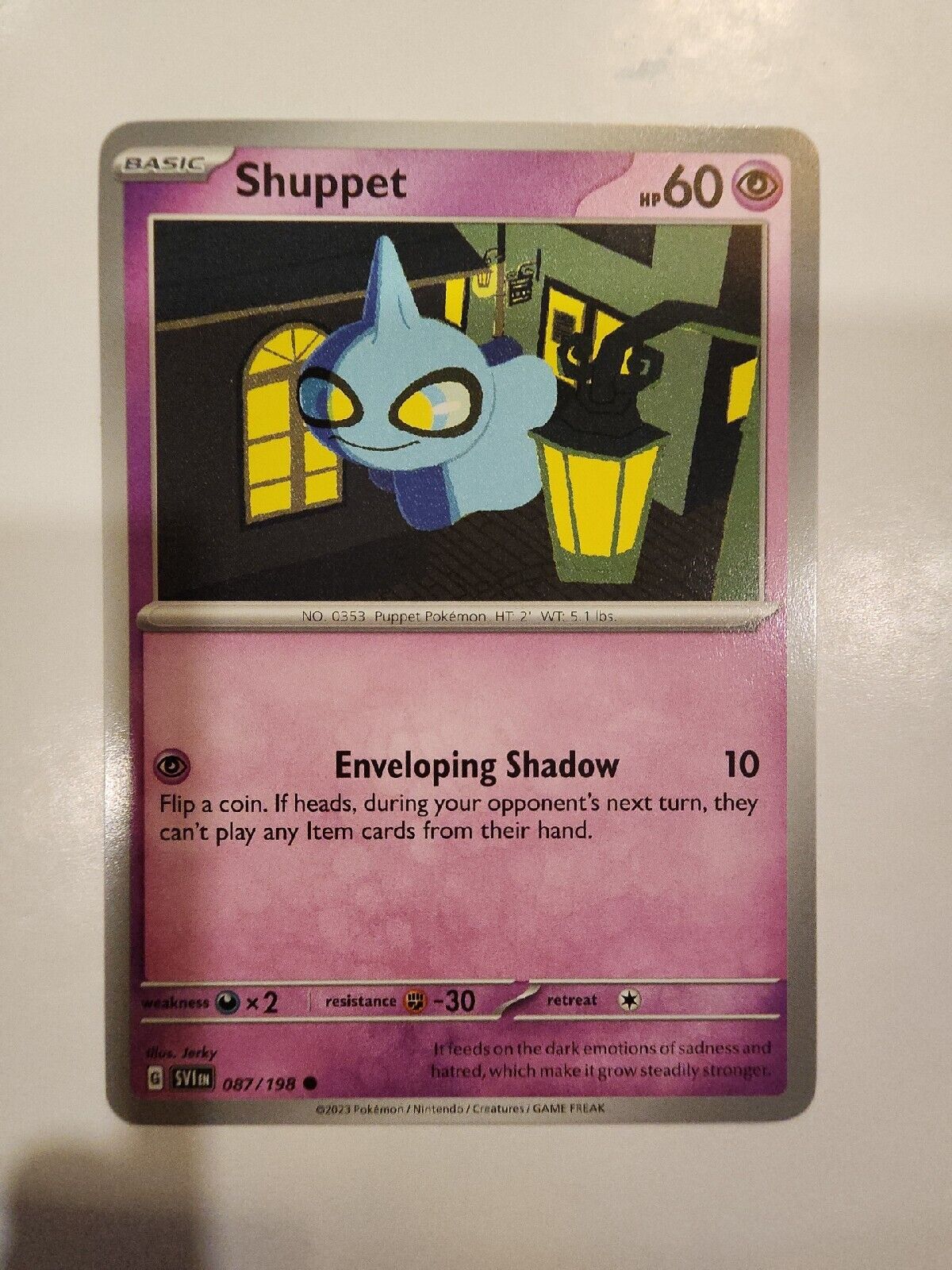 Shuppet 87/198 Pokémon TGC Scarlet & Violet