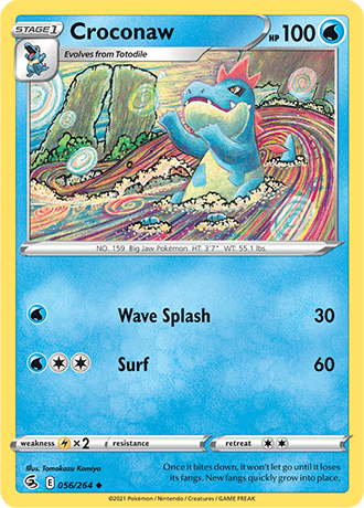 Croconaw  56/264 Pokémon TCG Fusion Strike