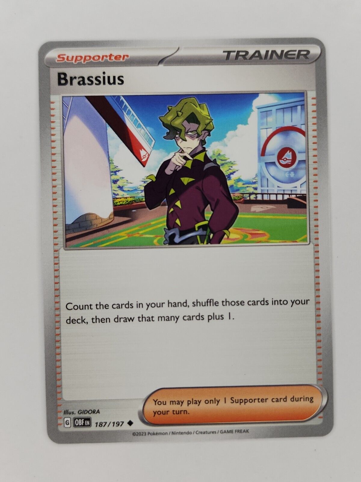 Brassius 187/197 Pokémon TGC Obsidian Flames