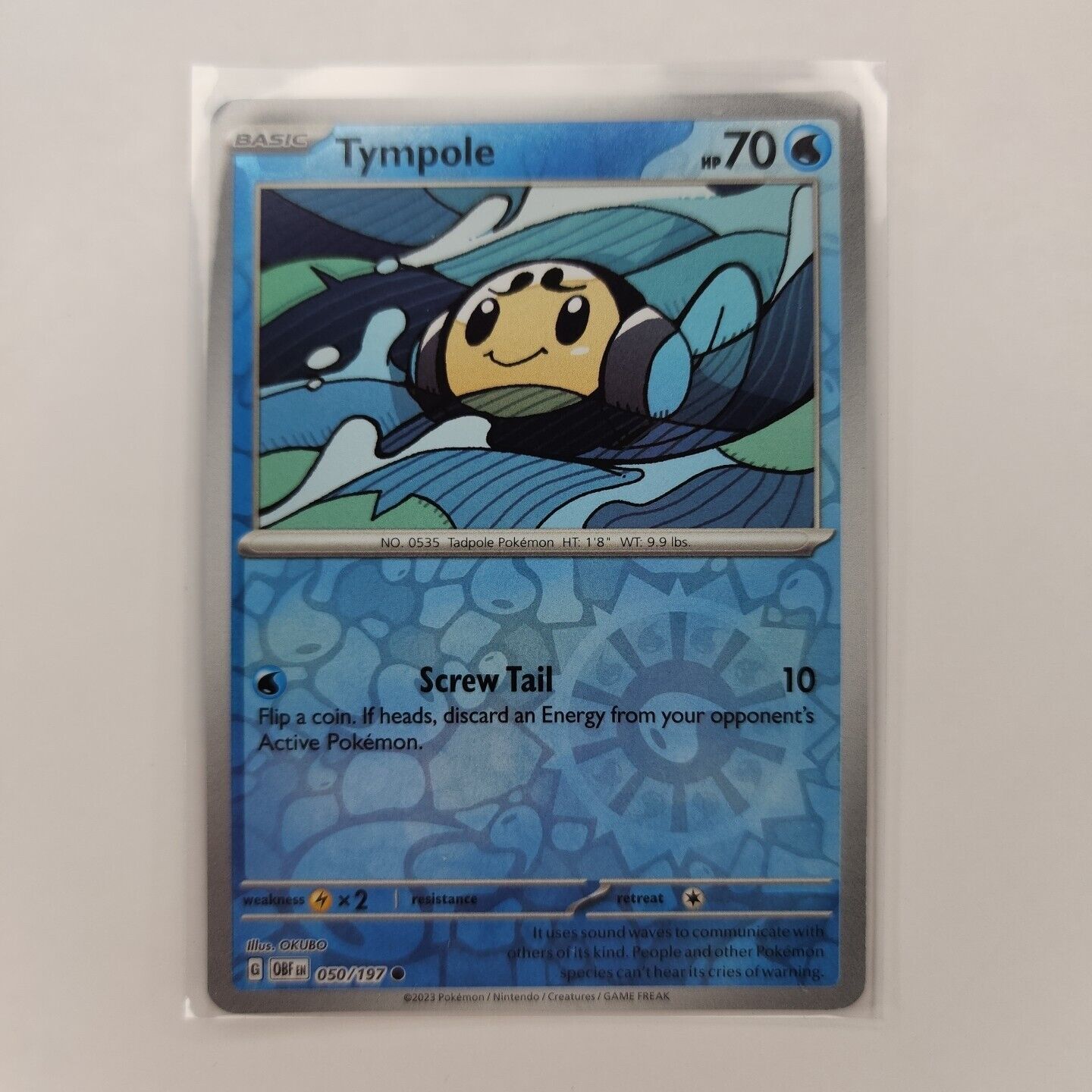 Tympole [Reverse Holo] 50/197 Pokémon TGC Obsidian Flames