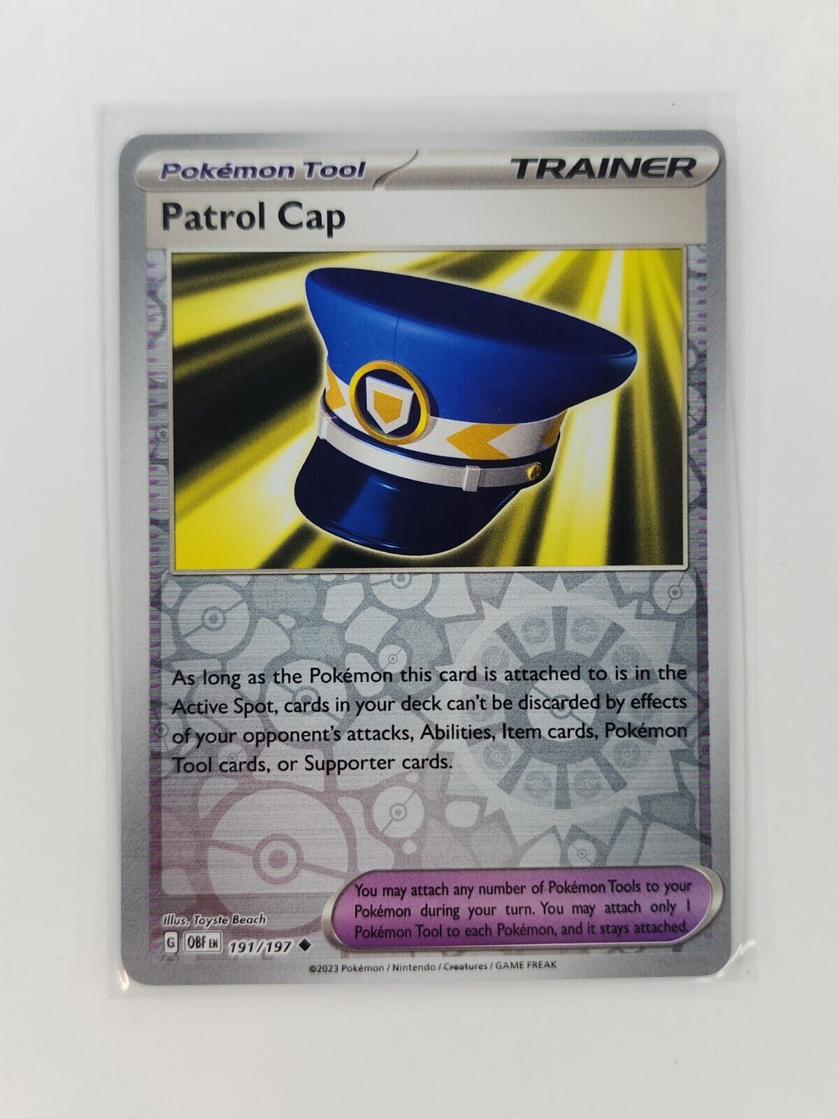 Patrol Cap [Reverse Holo] 191/197 Pokémon TGC Obsidian Flames