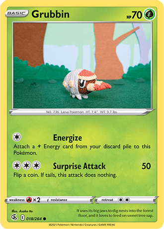 Grubbin  18/264 Pokémon TCG Fusion Strike