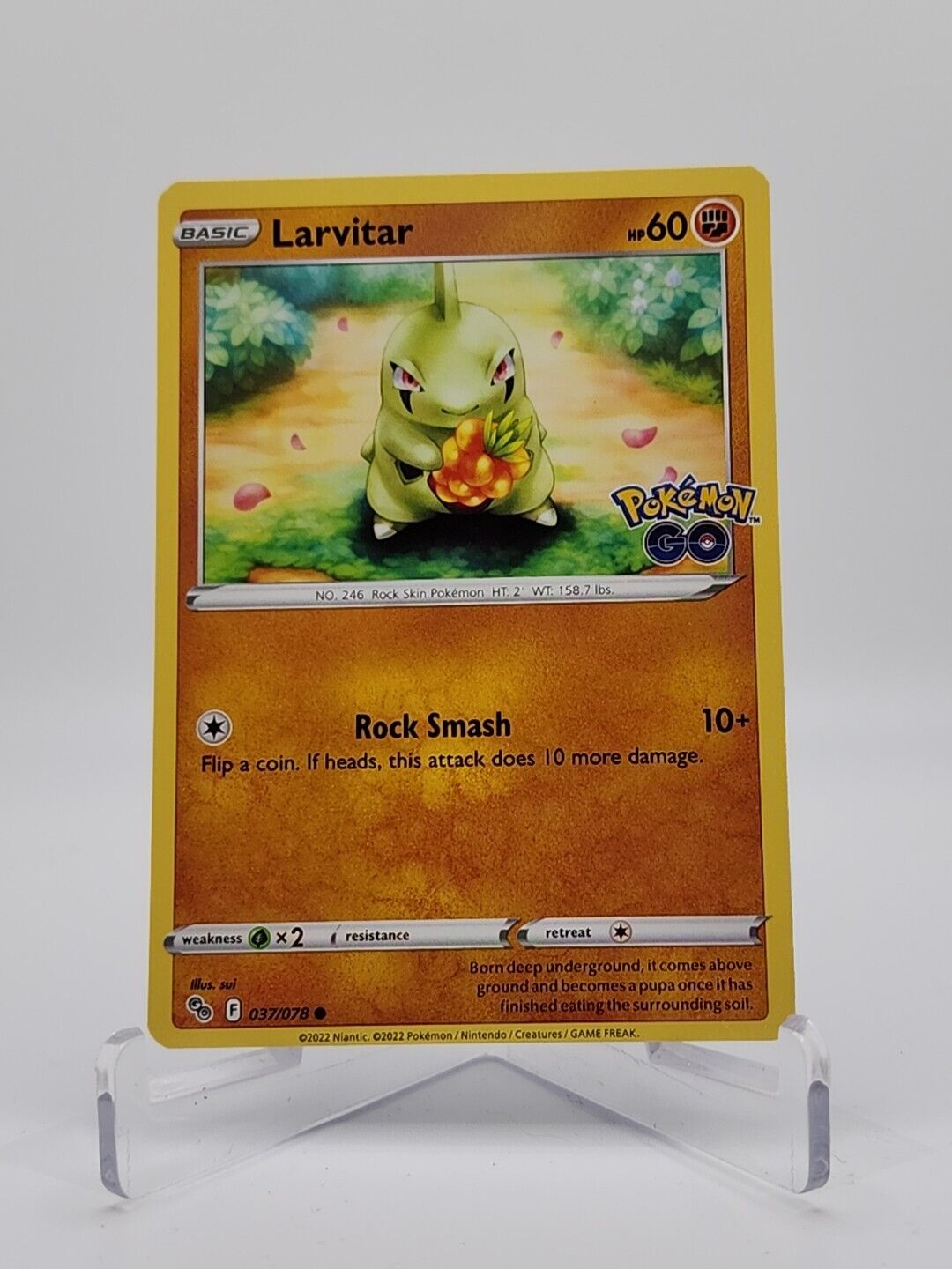 Larvitar 37/78 Pokémon TGC Pokemon Go