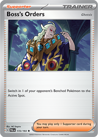 Boss's Orders  172/193 Pokémon TCG Paldea Evolved