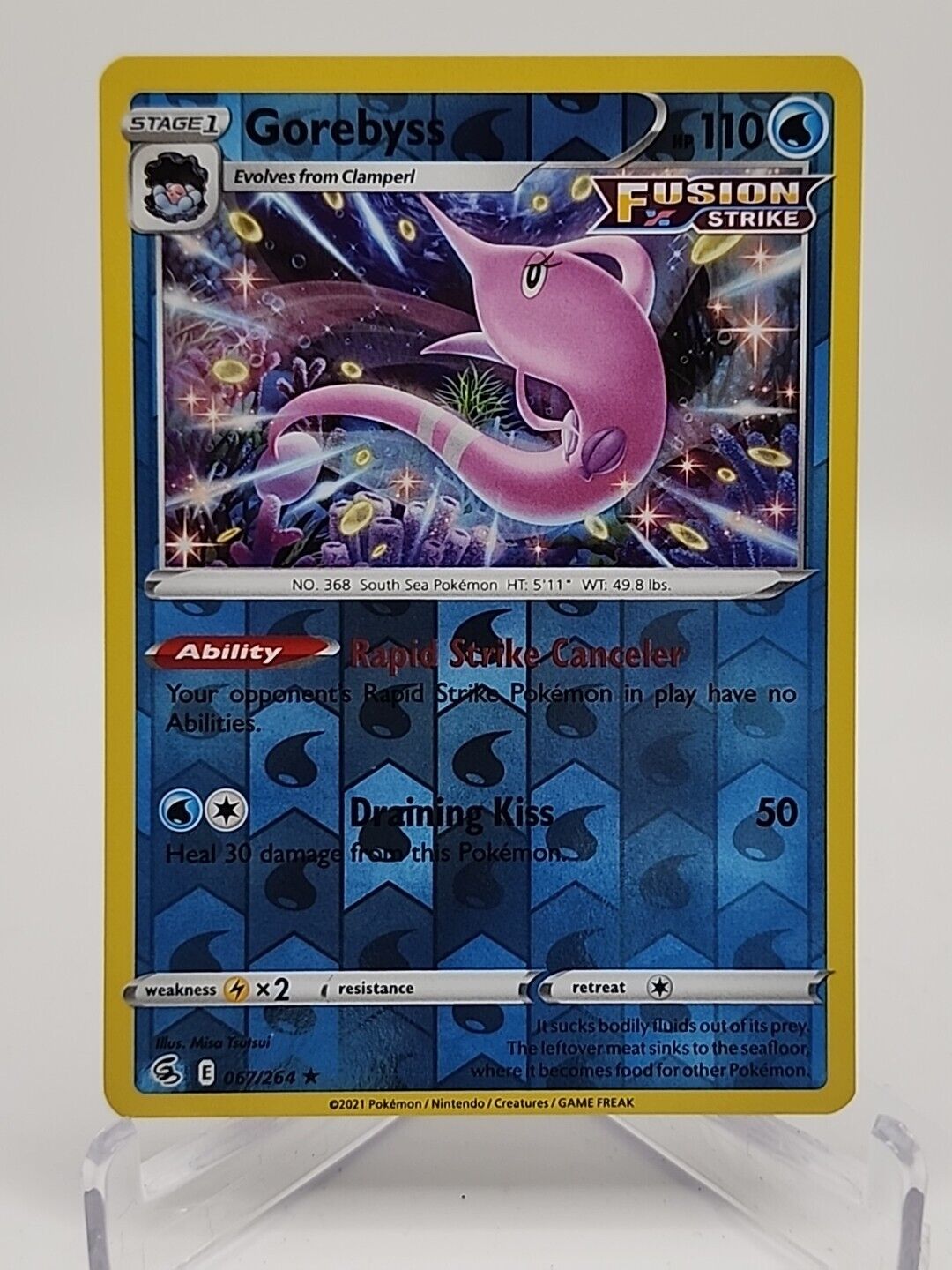 Gorebyss [Reverse Holo]  67/264 Pokémon TCG Fusion Strike