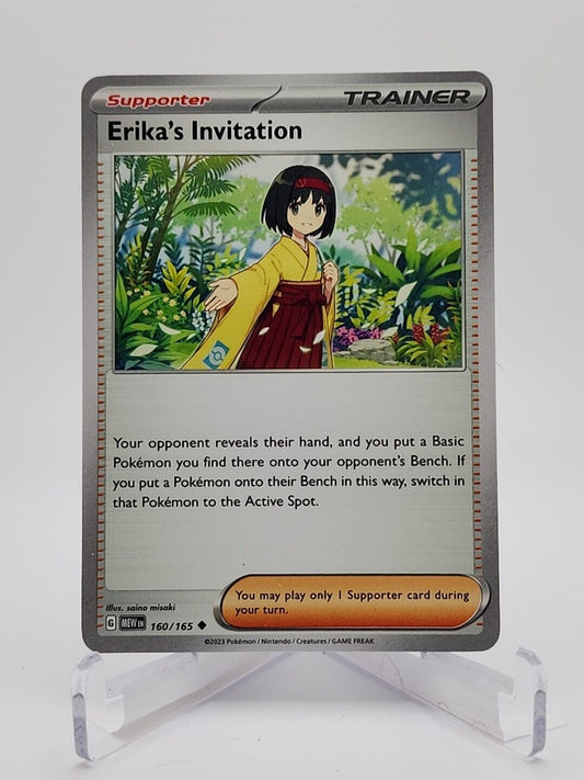 160/165 Erika's Invitation  Pokémon TGC Scarlet & Violet - 151